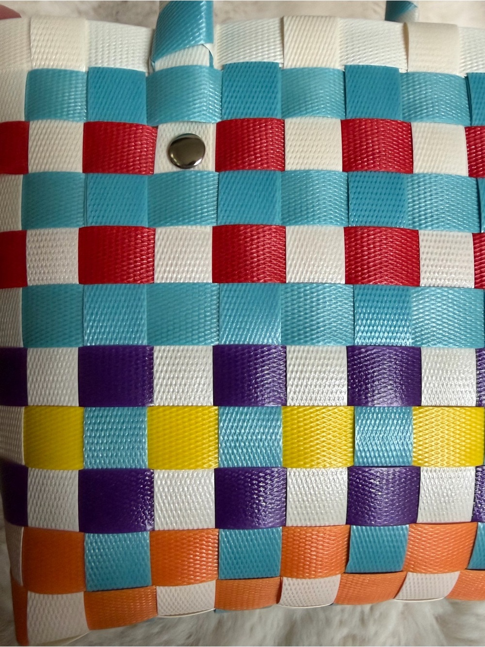 Anthropolgie Mini Woven Basket Tote - Picture 8 of 8